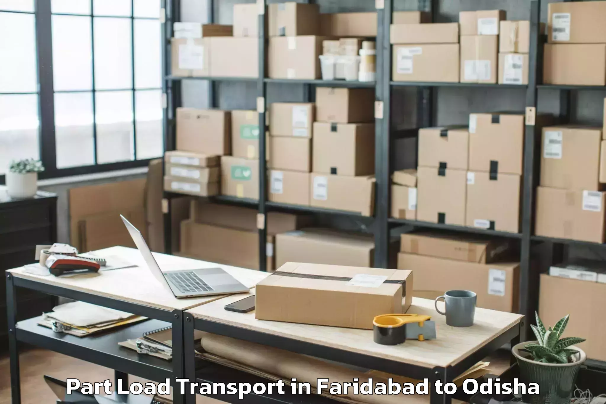 Faridabad to Bamebari Part Load Transport